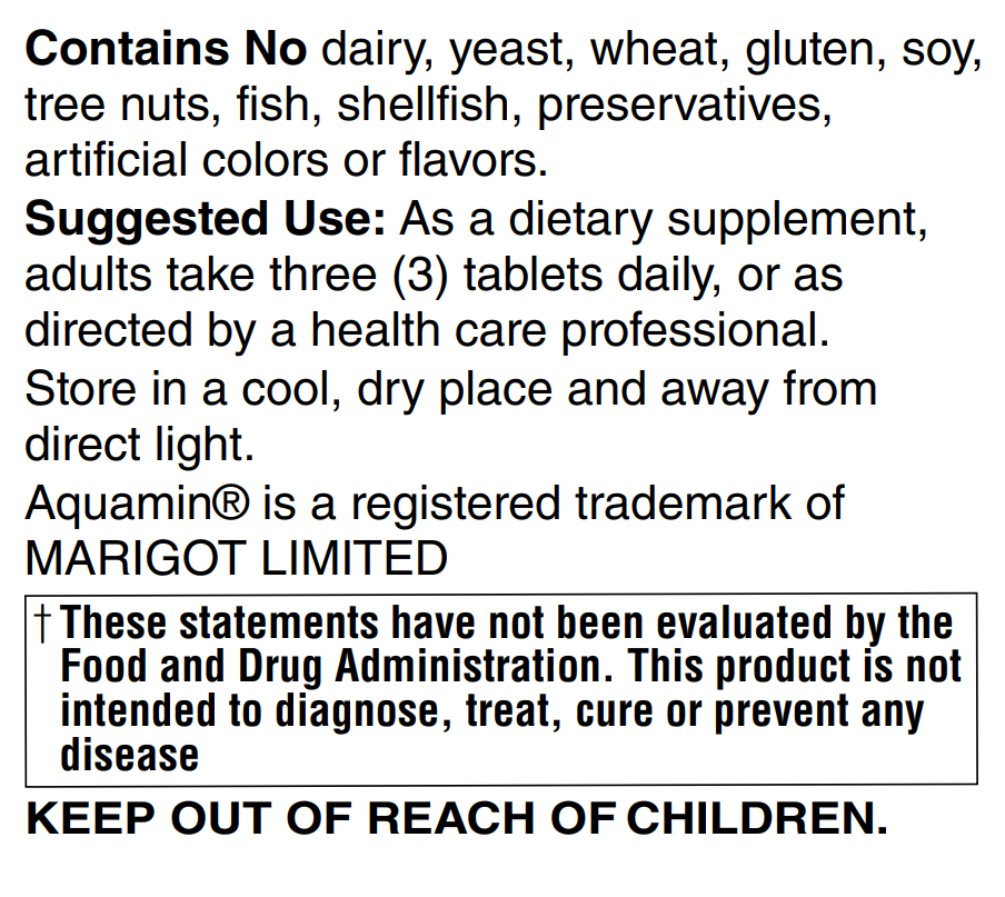 Bone Density Support - Whole Food Organic Plant Calcium
