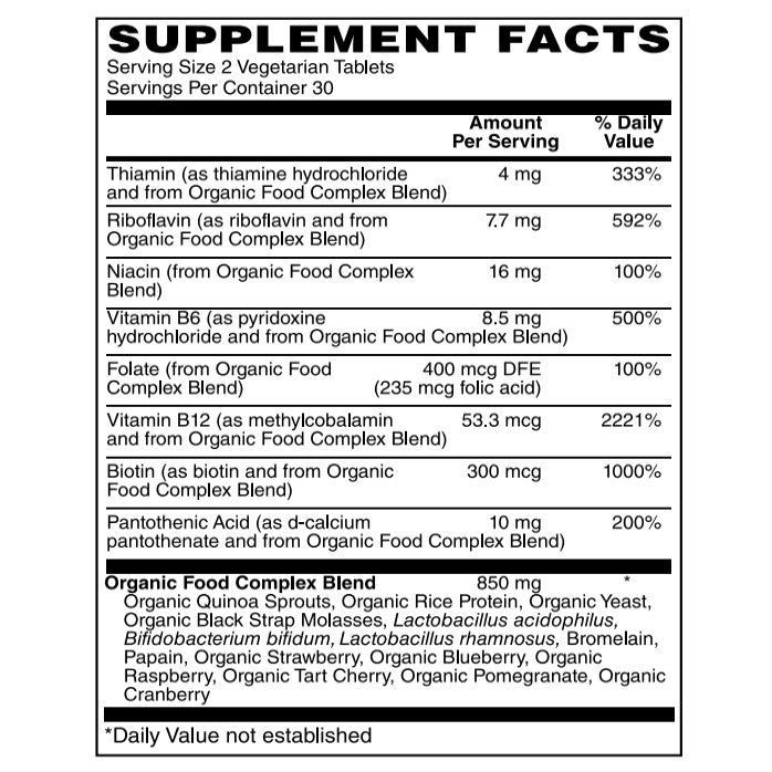 Whole Food B-Complex | Certified Organic