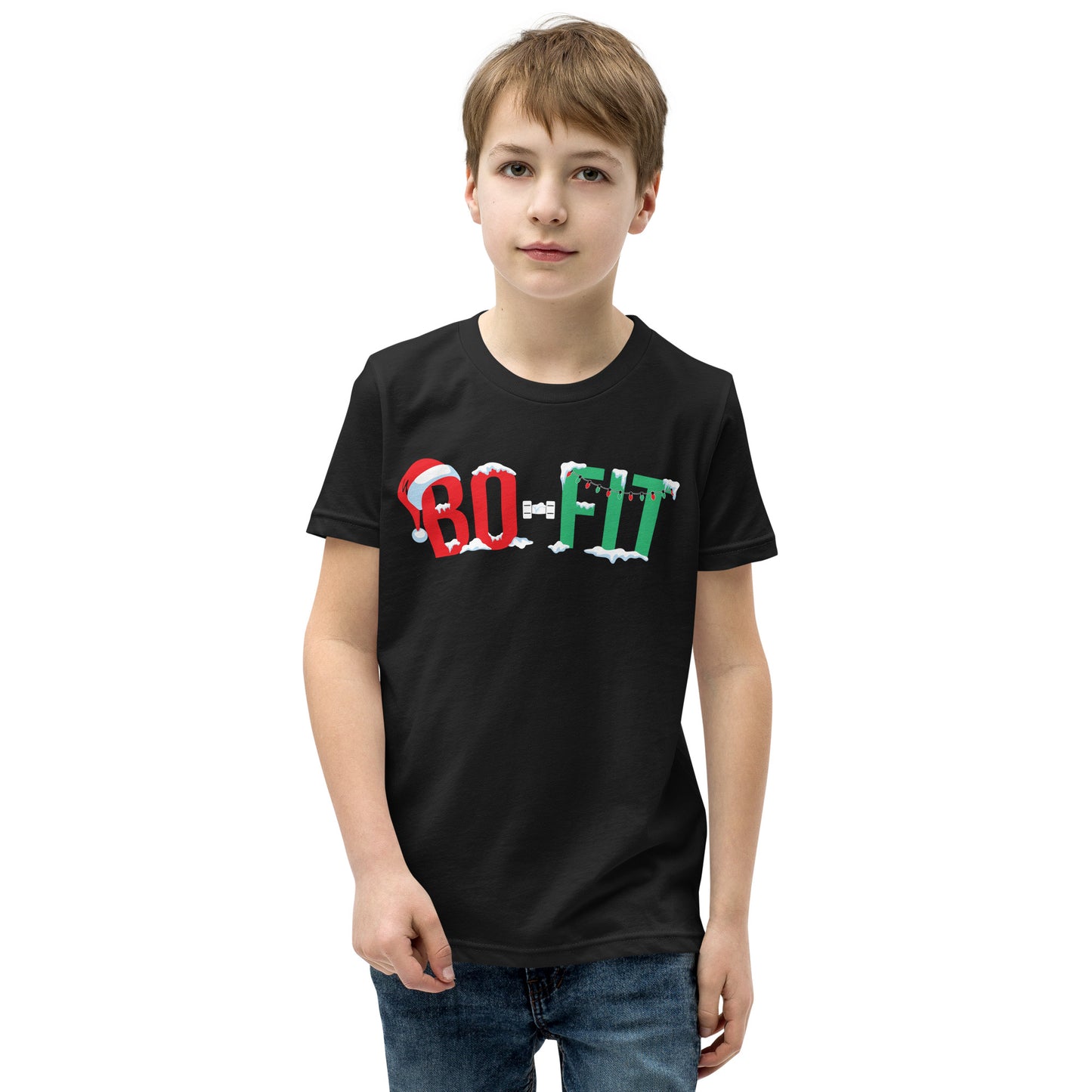 Youth Short Sleeve T-Shirt | Christmas at Bo-Fit