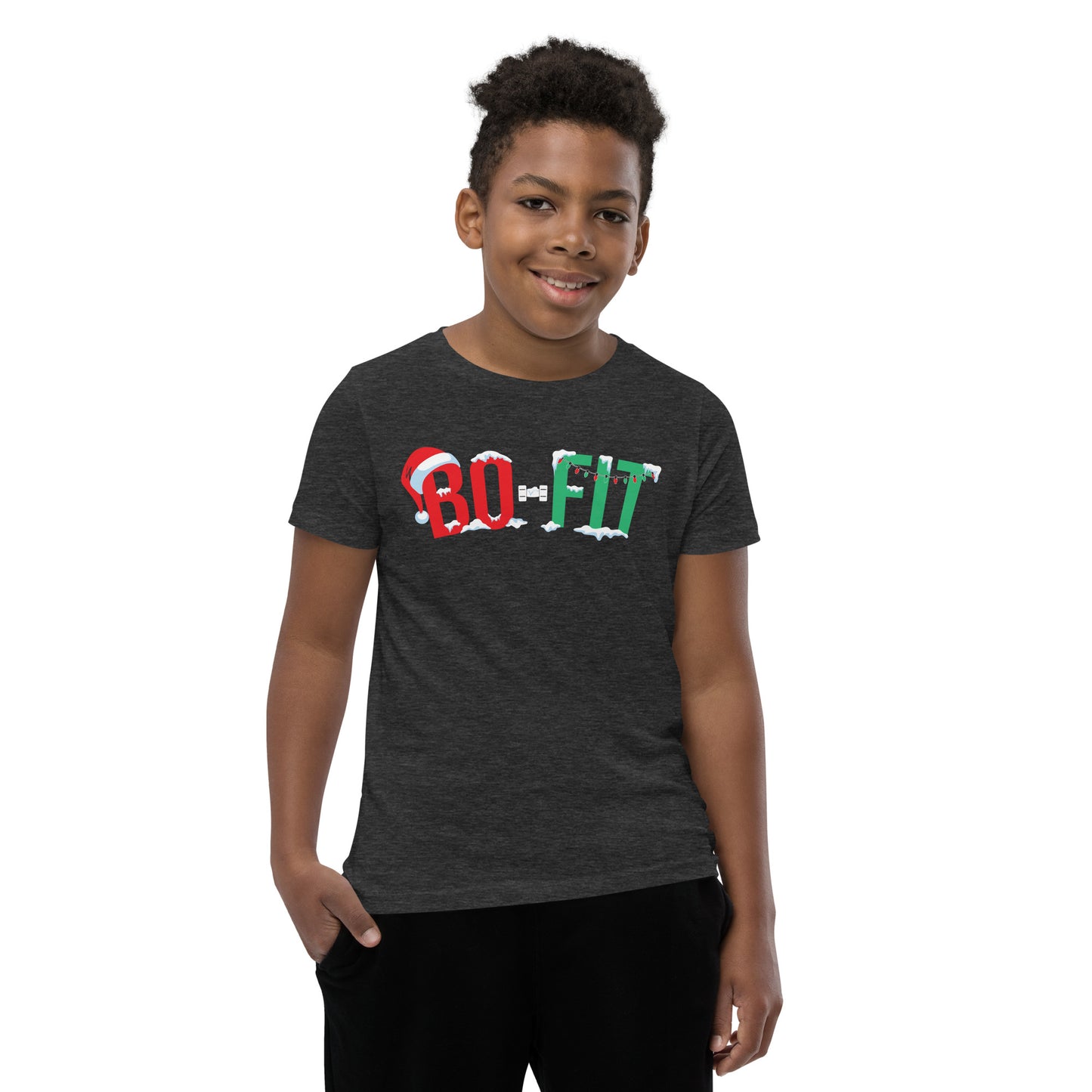 Youth Short Sleeve T-Shirt | Christmas at Bo-Fit