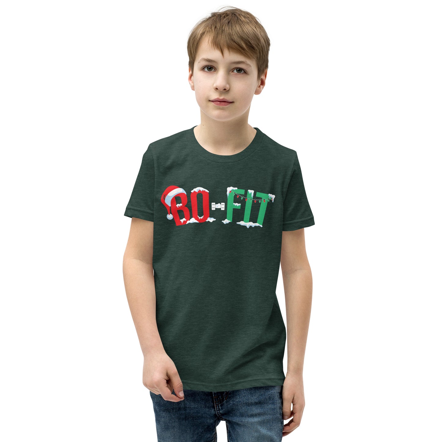 Youth Short Sleeve T-Shirt | Christmas at Bo-Fit