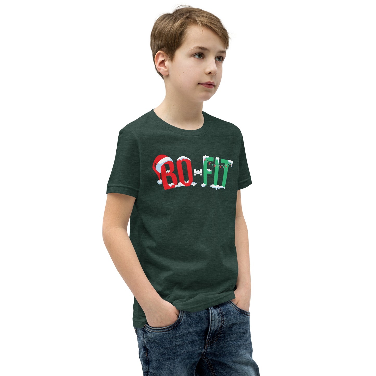 Youth Short Sleeve T-Shirt | Christmas at Bo-Fit