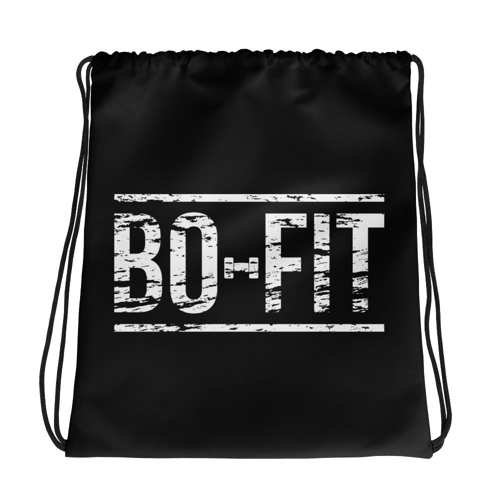 Logo black Drawstring bag