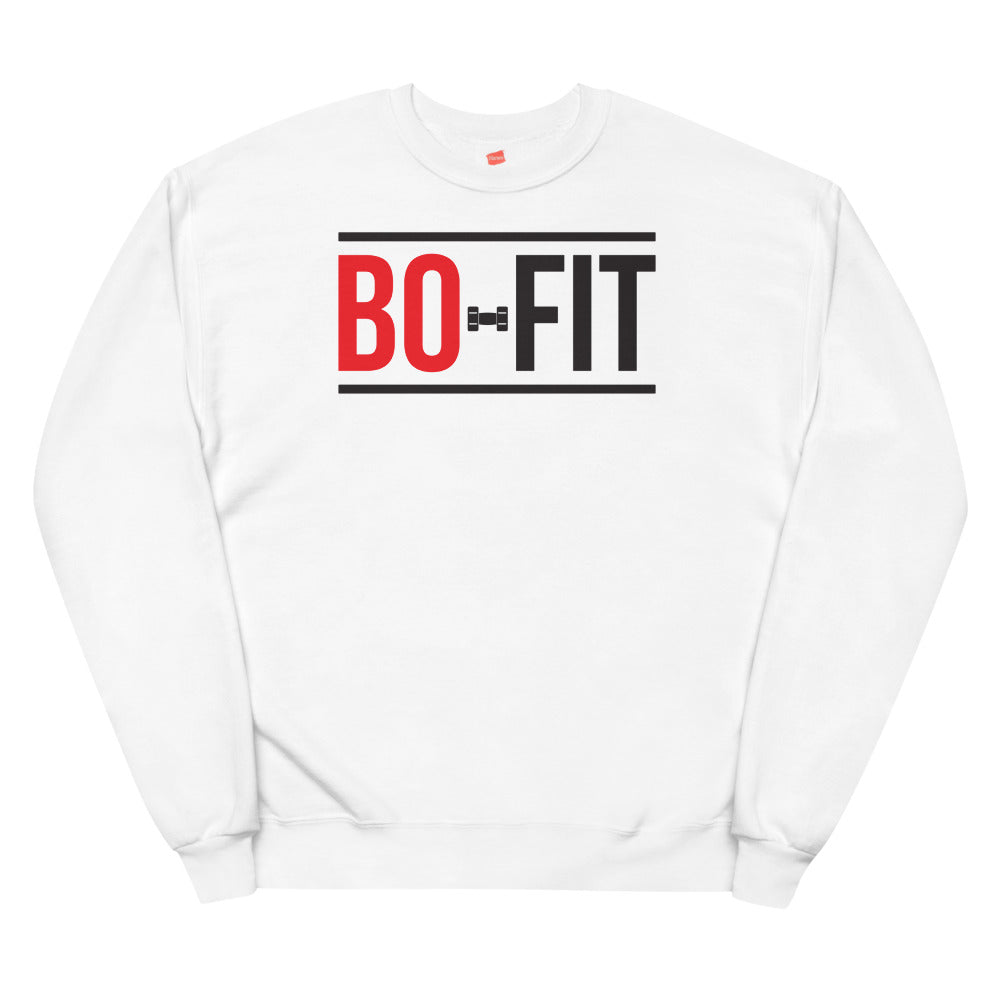 Logo white Unisex fleece sweatshirt