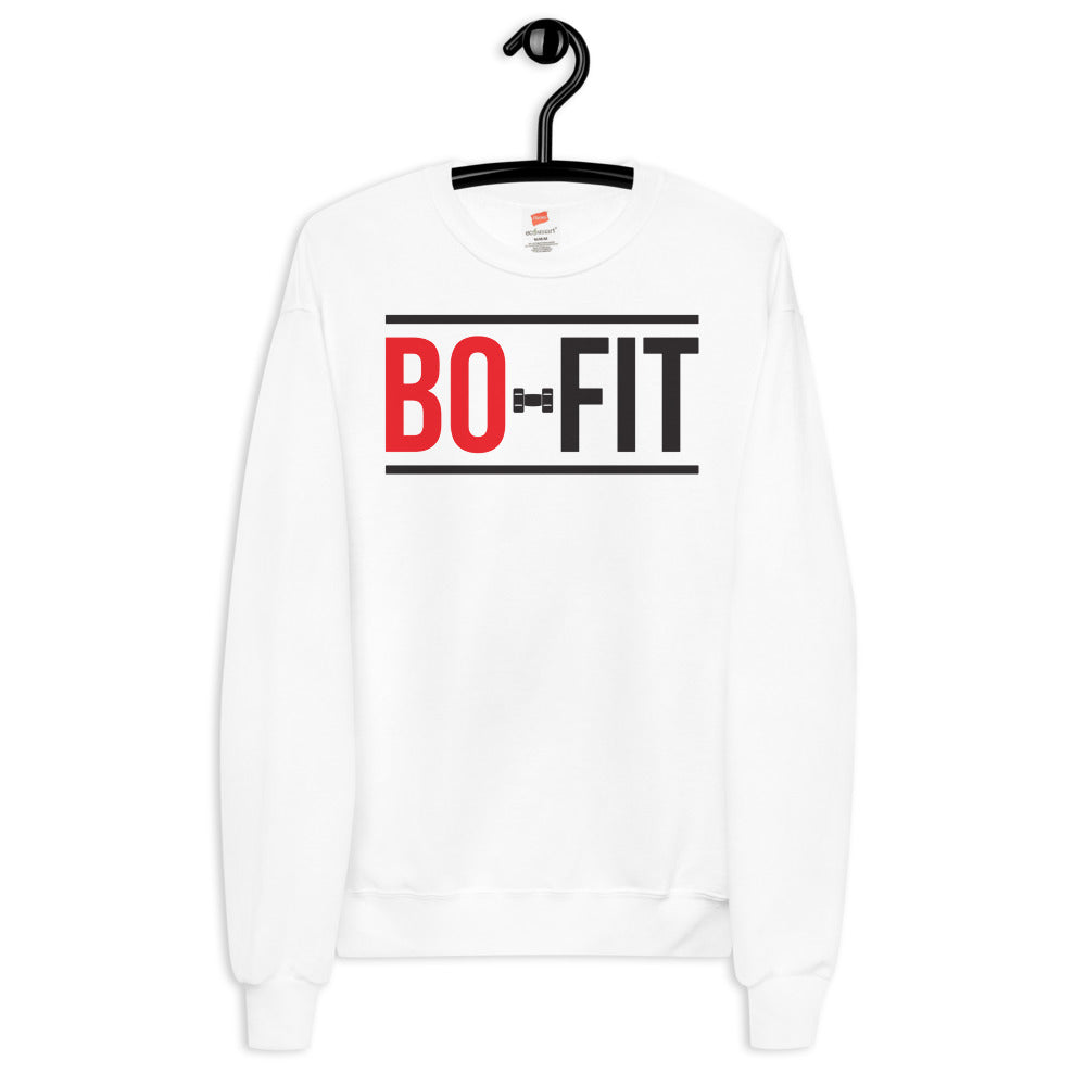 Logo white Unisex fleece sweatshirt