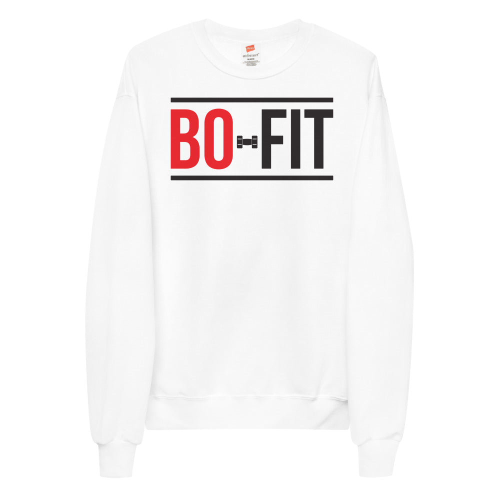 Logo white Unisex fleece sweatshirt