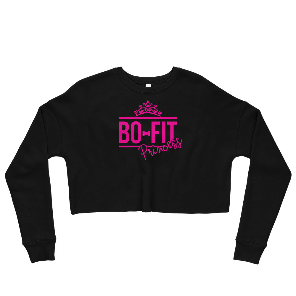 Princess black Crop Sweatshirt