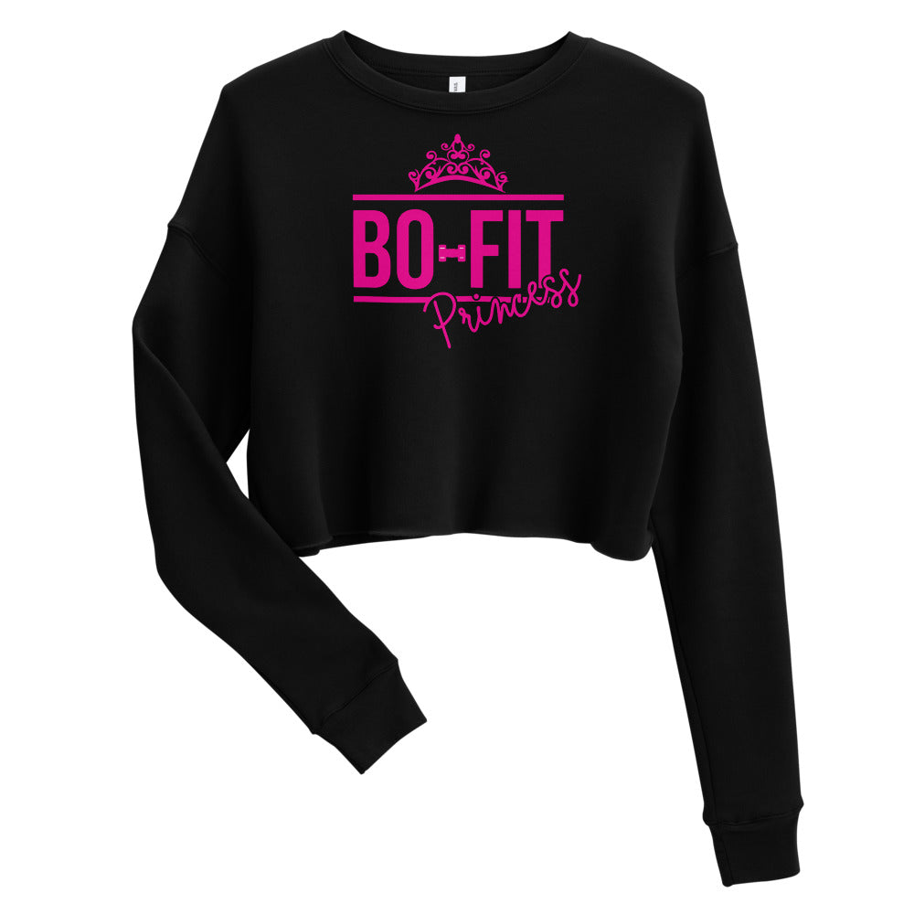 Princess black Crop Sweatshirt