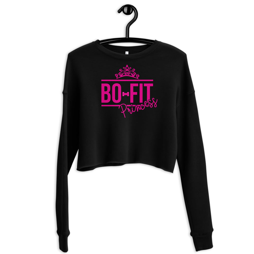 Princess black Crop Sweatshirt