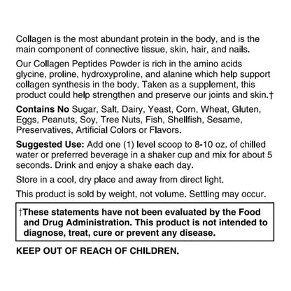 Collagen Peptides - Unflavored