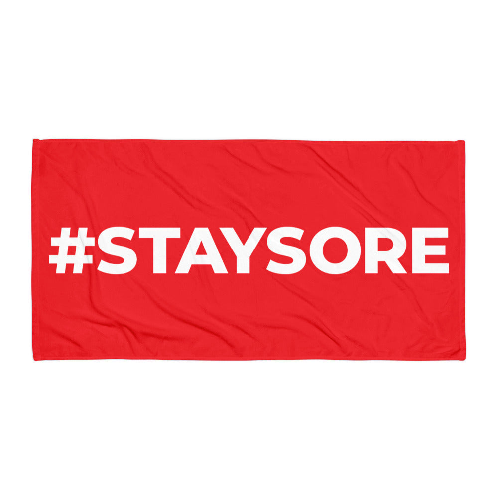 #STAYSORE red Towel