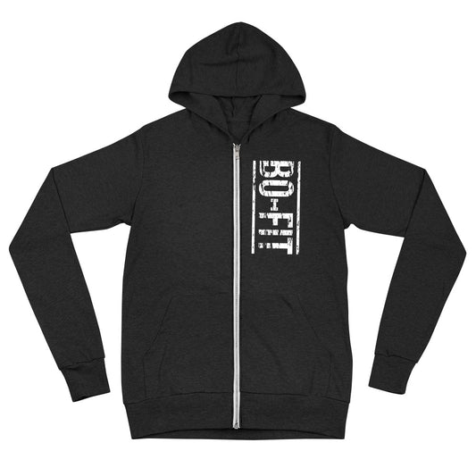 Logo black heather Unisex zip hoodie